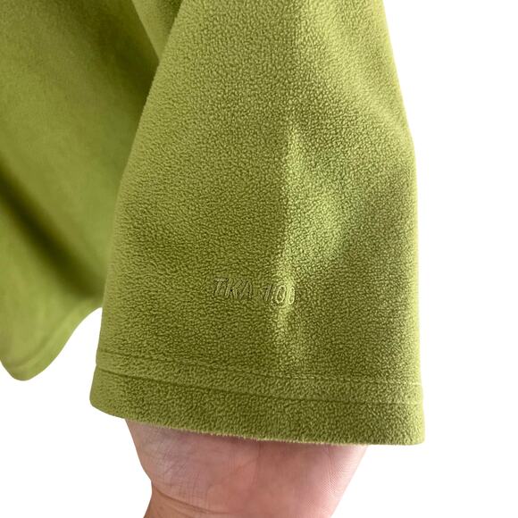 The North Face TKA 100 Fleece Quarter Zip Pullover Green Men’s XL Warm Outdoor - Picture 6 of 7